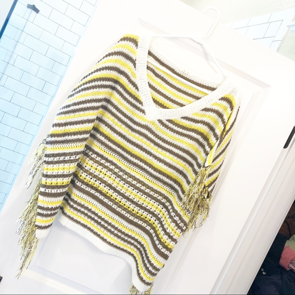 Fun Fringy Striped Sweater